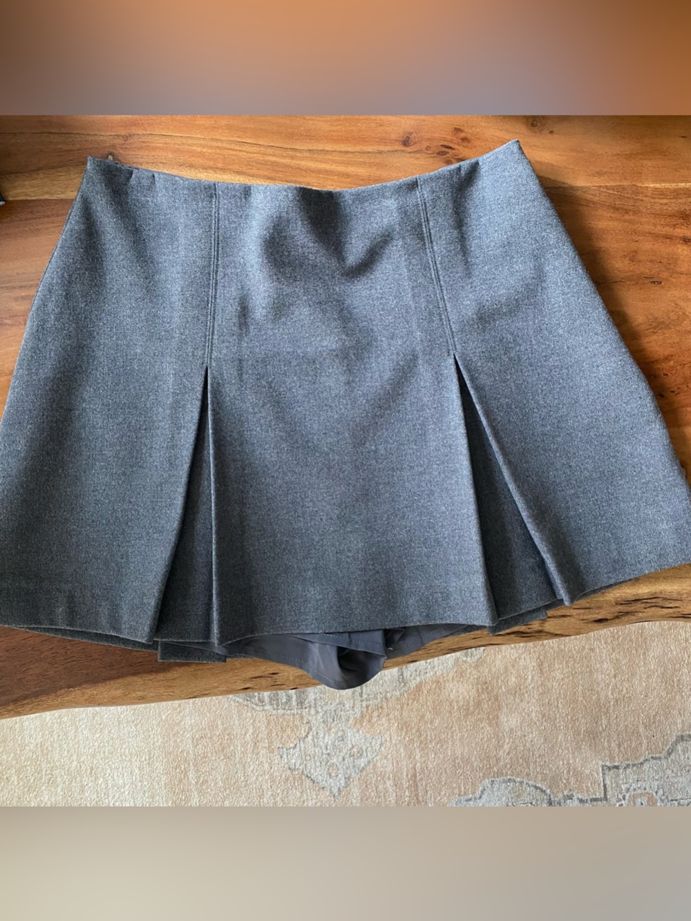 Abercrombie & Fitch Charcoal Gray Circle Skirt
